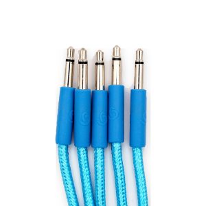 Bowl Modular slim braided patch cables - blue